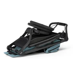 Thule Urban Glide 3 Single Jogging Stroller with Magnetic Buckle - Mid Blue