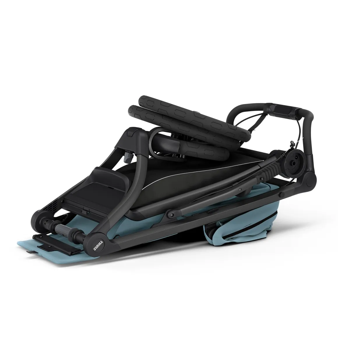 Thule Urban Glide 3 Single Jogging Stroller with Magnetic Buckle - Mid Blue