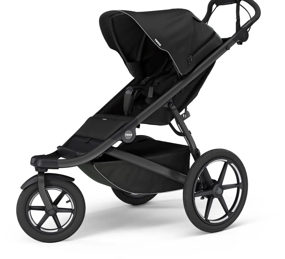 Thule Urban Glide 3 Single Jogging Stroller with NON-Magnetic Buckle - Black
