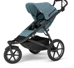 Thule Urban Glide 3 Single Jogging Stroller with NON-Magnetic Buckle - Mid-Blue