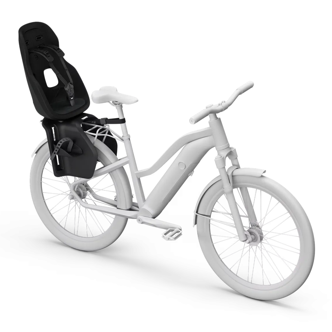 Thule Yepp Nexxt 2 Maxi Rack Mount Child Bike Seat - Midnight Black Black