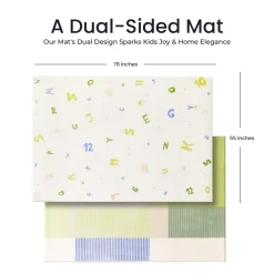 Tiny Land® Double-Sided Baby Playmat Alphabet Adventure