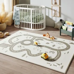 Tiny Land® Double-Sided Baby Playmat Urban Zoo Adventure