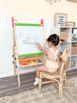 Tiny Land® 3-in-1 Art Easel & Paper Roll Set