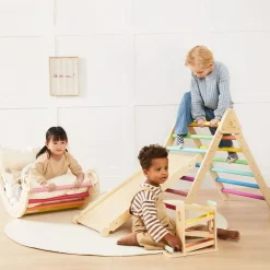 Tiny Land® 7-in-1 Rainbow Climbing Set with Play Pad