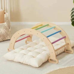 Tiny Land® 7-in-1 Rainbow Climbing Set with Play Pad
