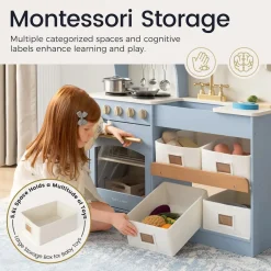Tiny Land® Serenity Play Kitchen - Lagoon Blue