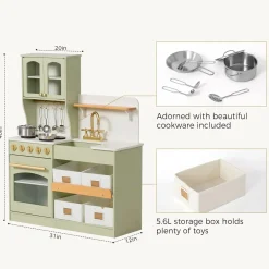 Tiny Land® Serenity Play Kitchen - Sage Green