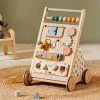 Tiny Land® Versatile Natural Wooden Baby Walker