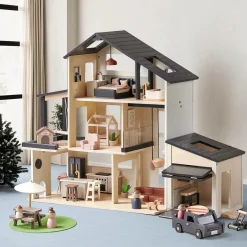 Tiny Land® Wooden Dollhouse - Garage