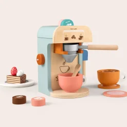 Tiny Land® Wooden Kids Play Coffee Maker Set