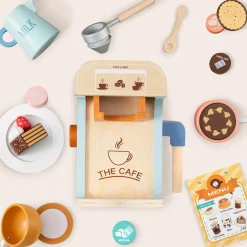 Tiny Land® Wooden Kids Play Coffee Maker Set