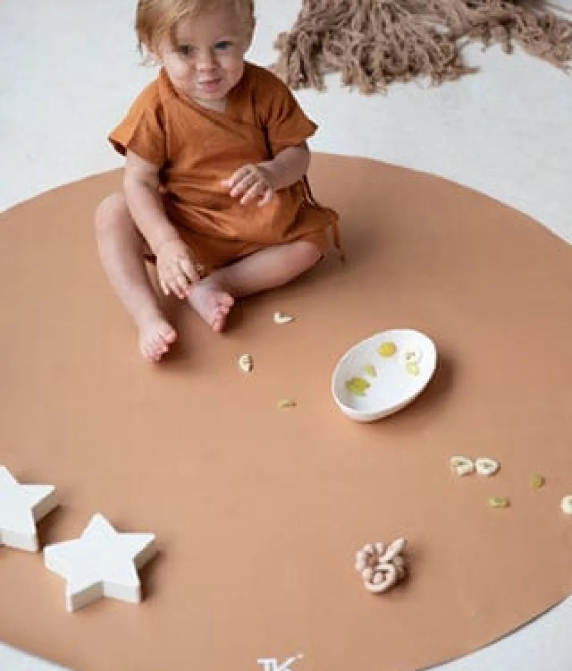 Toddlekind Highchair Splat Mat - Naturals - Camel