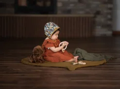 Toddlekind Leaf Organic Cotton Playmat - Sand Castle