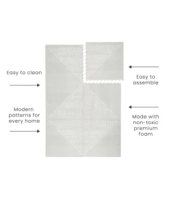 Toddlekind Printed Foam Puzzle Playmat - Earth - Dove
