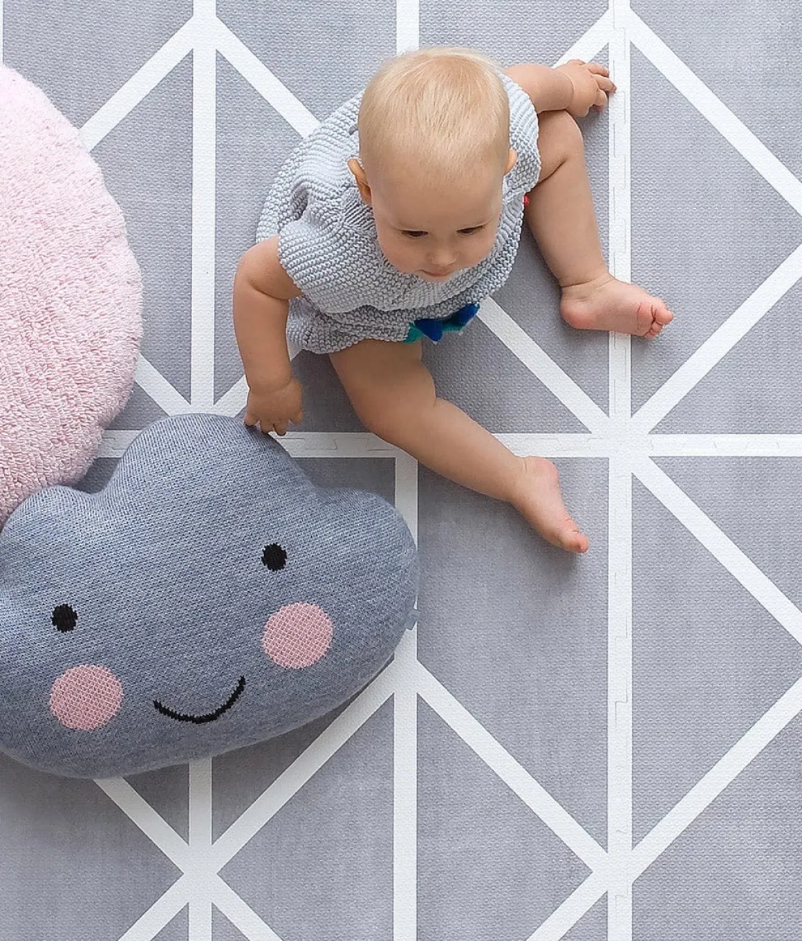 Toddlekind Printed Foam Puzzle Playmat - Nordic - Pebble