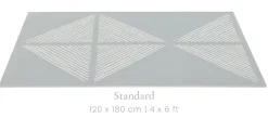 Toddlekind Printed Foam Puzzle Playmat - Sandy Lines - Stone