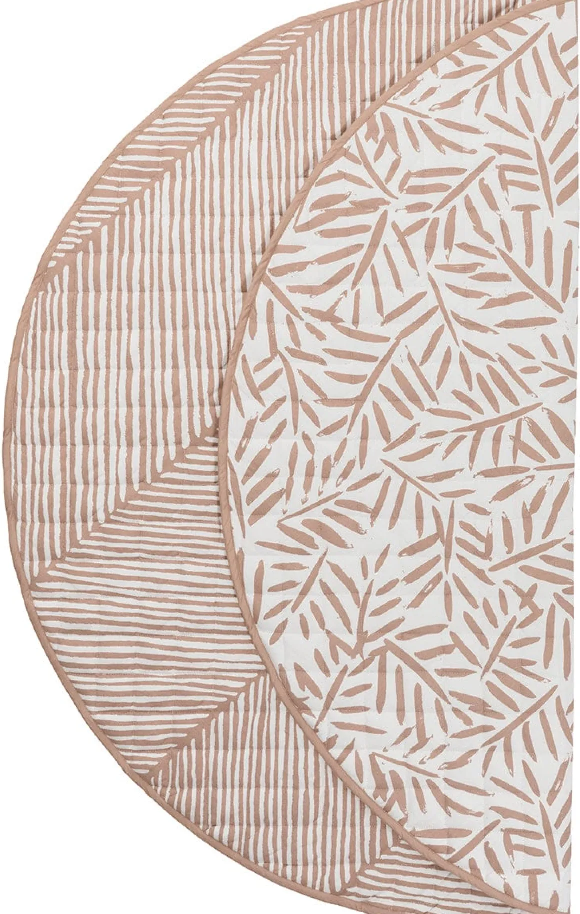 Toddlekind Quilted Cotton Reversible Playmat - Sea Shell