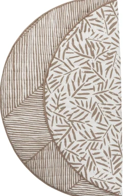 Toddlekind Quilted Cotton Reversible Playmat - Tan