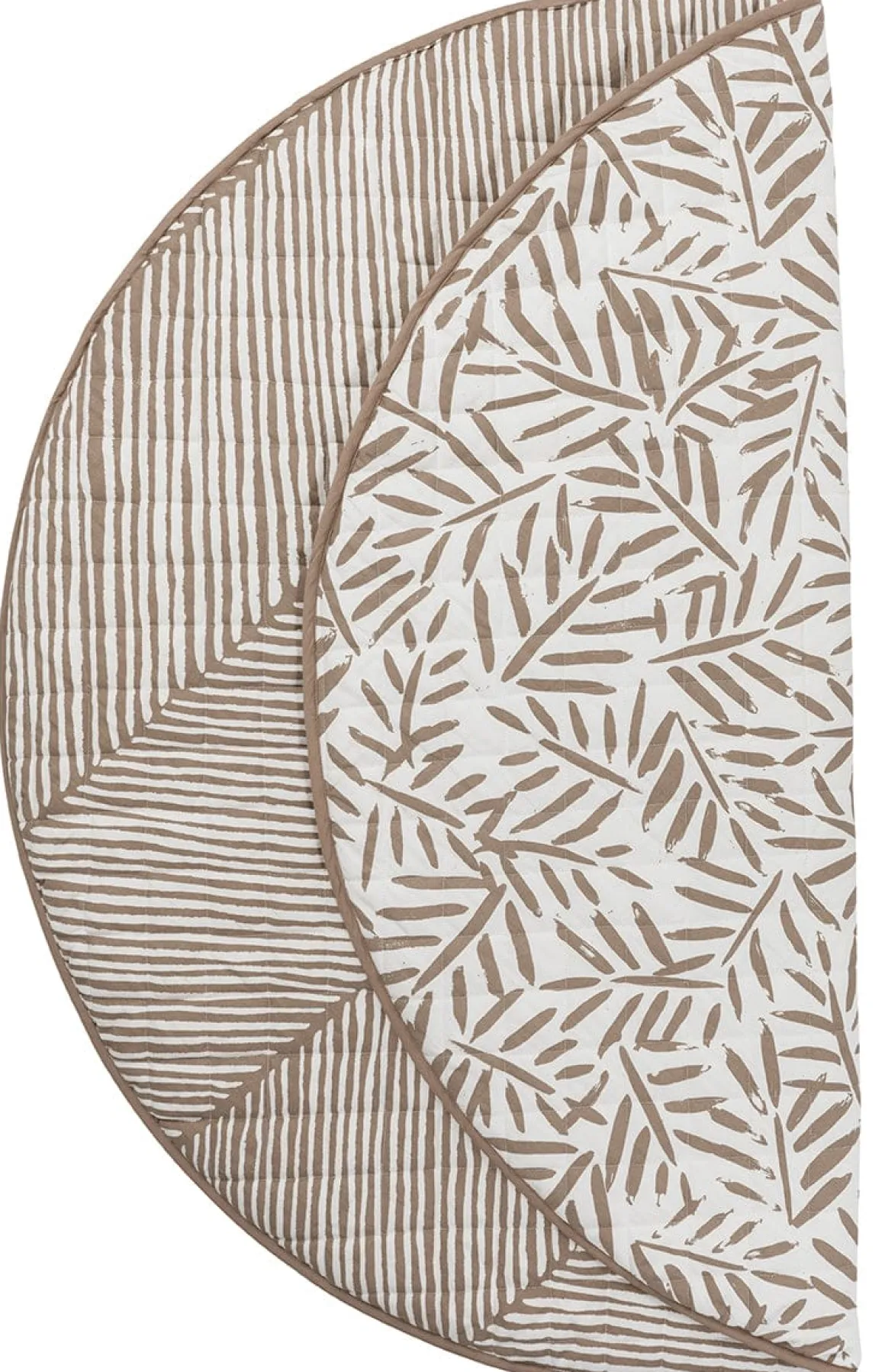 Toddlekind Quilted Cotton Reversible Playmat - Tan