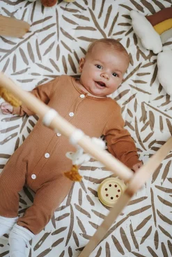 Toddlekind Quilted Cotton Reversible Playmat - Tan