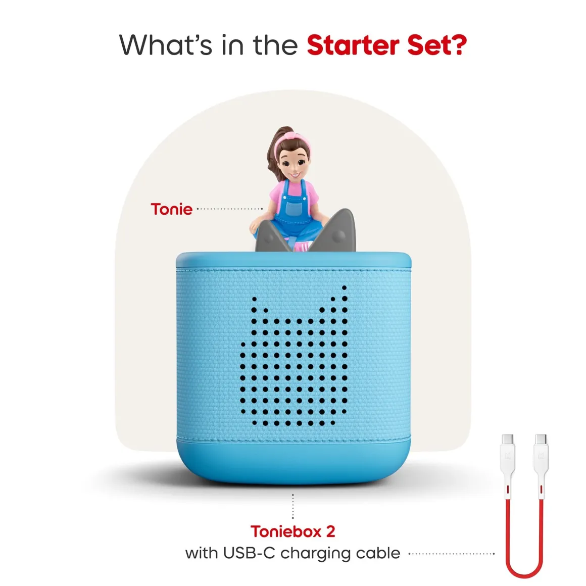Tonies Toniebox 2 Starter Set - Ms. Rachel (Sky Blue)