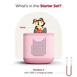 Tonies Toniebox 2 Starter Set - Playtime Puppy (Cloud Pink)