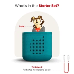 Tonies Toniebox 2 Starter Set - Playtime Puppy (Tropical Teal)