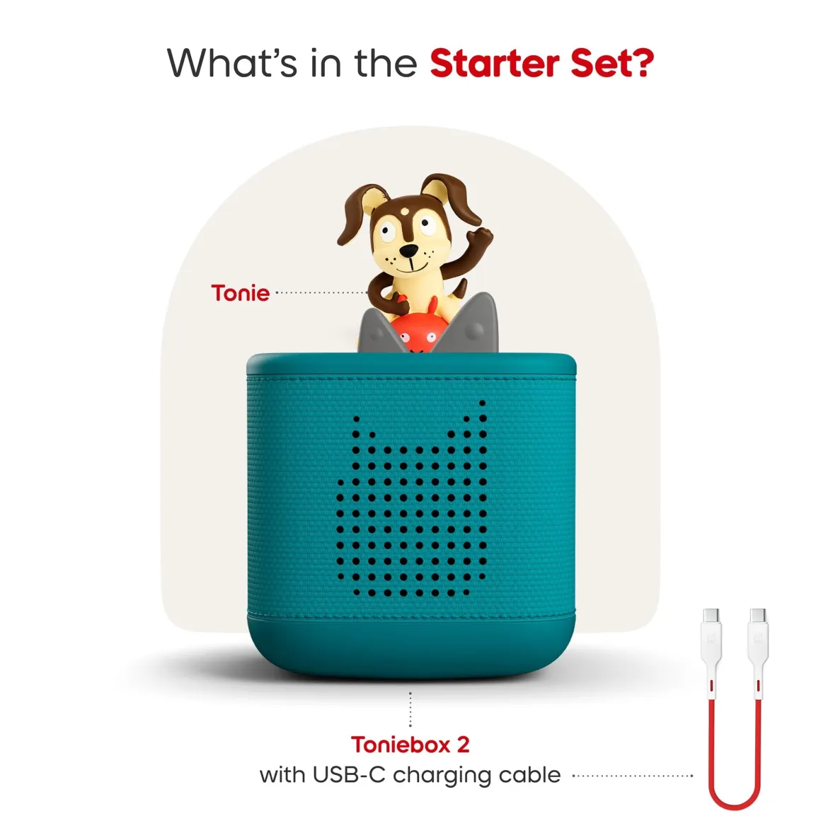 Tonies Toniebox 2 Starter Set - Playtime Puppy (Tropical Teal)