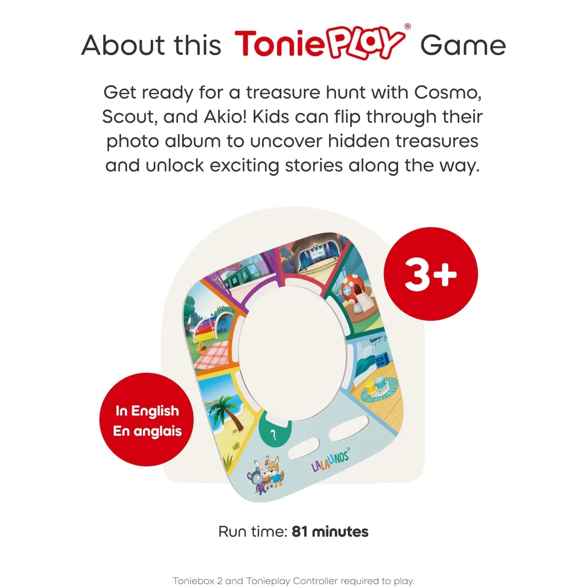 Tonies Tonieplay Game & Controller Set: Lalalinos Find the Photo