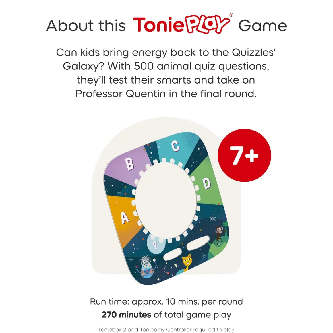 Tonies Tonieplay Game - The Quizzles: All About Animals