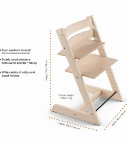 Tripp Trapp Chair + Newborn Set (One Box) - Natural