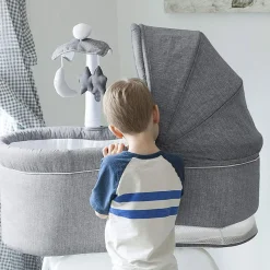 TruBliss Deluxe Bassinet - Stonewash