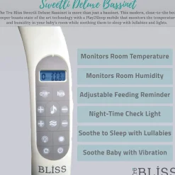 TruBliss Deluxe Bassinet - Stonewash