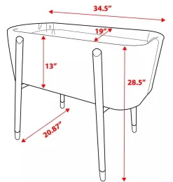 TruBliss Sova Bassinet - Grey Lily