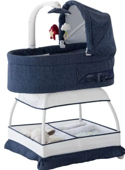 TruBliss Sweetli Nurture Bassinet - Denim Melange