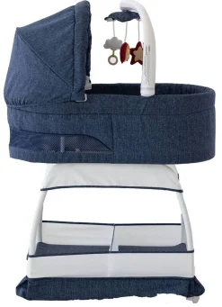 TruBliss Sweetli Nurture Bassinet - Denim Melange