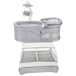 TruBliss Sweetli Nurture Bassinet - Grey Melange