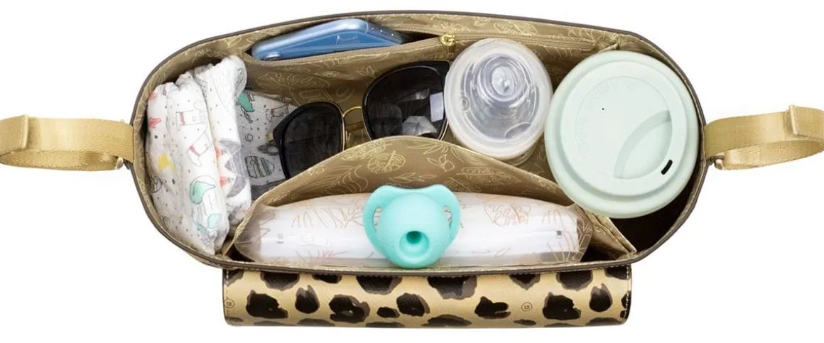 TWELVElittle Peek-A-Boo Stroller Caddy - Leopard Print