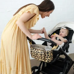 TWELVElittle Peek-A-Boo Stroller Caddy - Leopard Print