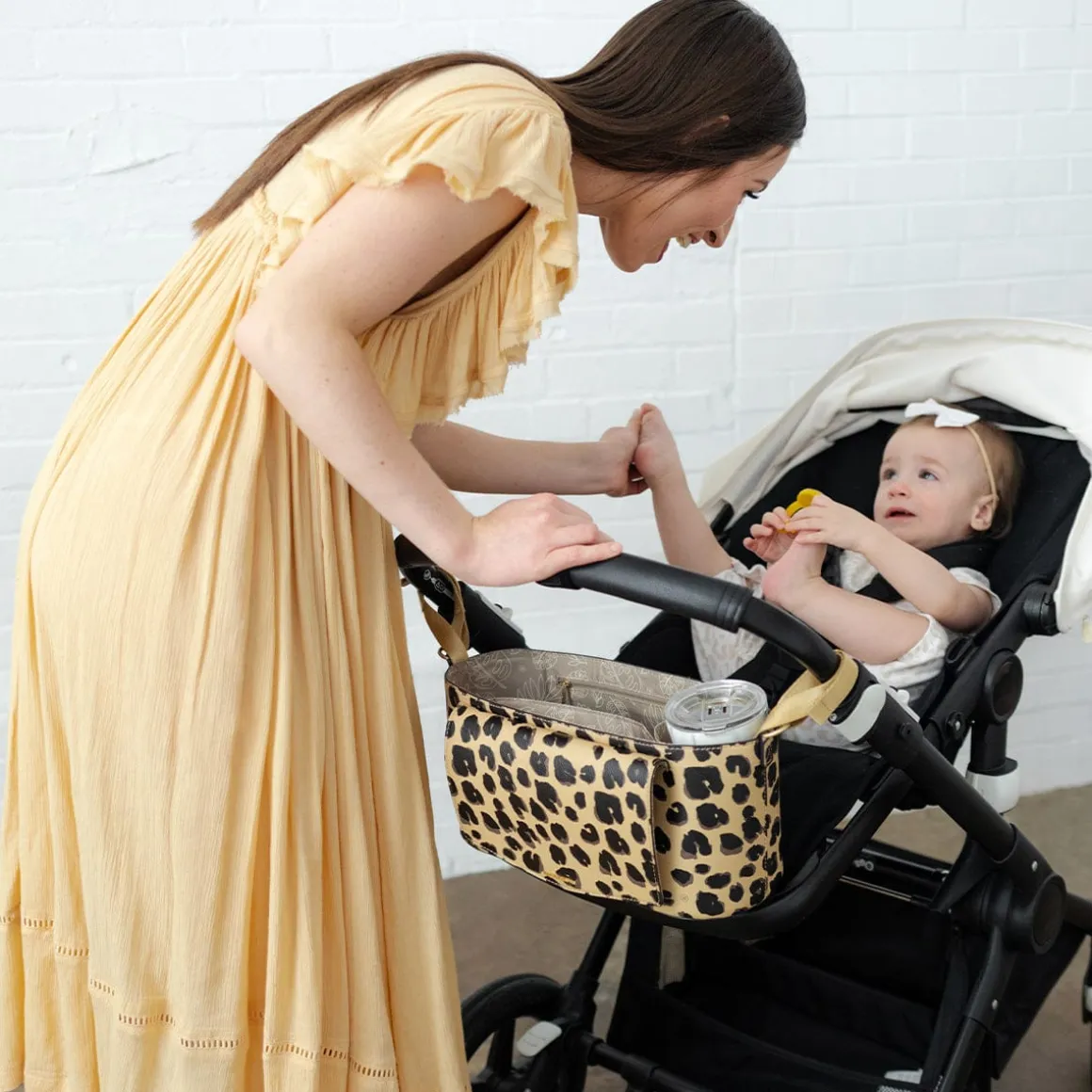 TWELVElittle Peek-A-Boo Stroller Caddy - Leopard Print