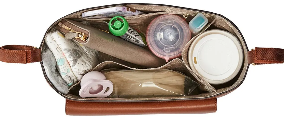 TWELVElittle Peek-A-Boo Stroller Caddy - Mauve
