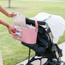 TWELVElittle Peek-A-Boo Stroller Caddy - Mauve