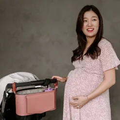 TWELVElittle Peek-A-Boo Stroller Caddy - Mauve