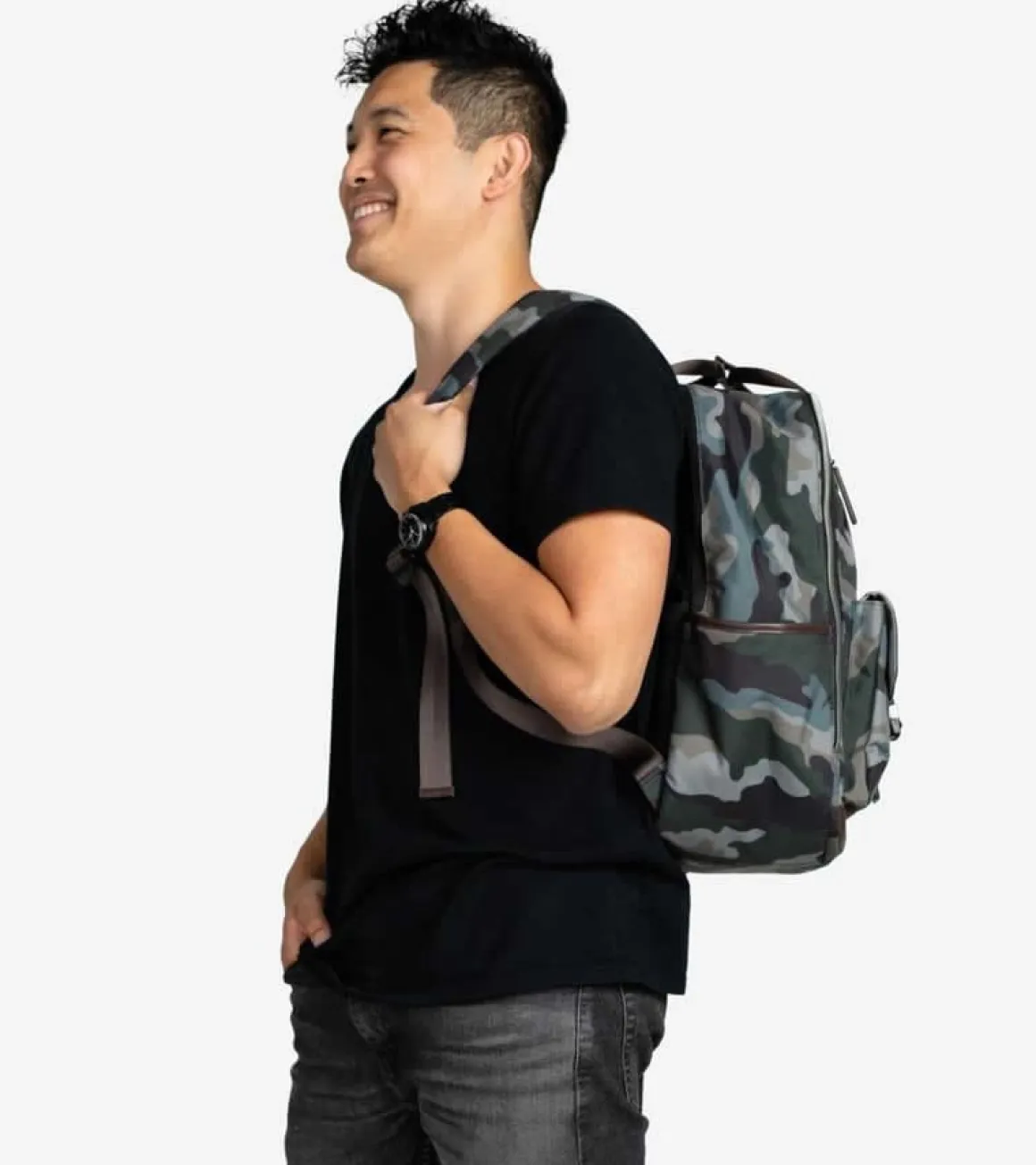 TWELVElittle Unisex Courage Backpack Diaper Bag 2.0 - Camo Print