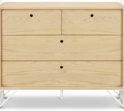 Ubabub Mod 4-Drawer Dresser - Warm White / Natural
