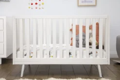 Ubabub Nifty Timber 3-In-1 Crib - Warm White Finish