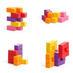 Ukidz PIXIO Abstract Series PIXOPLASMA - 60 Magnetic Blocks in 5 Colors