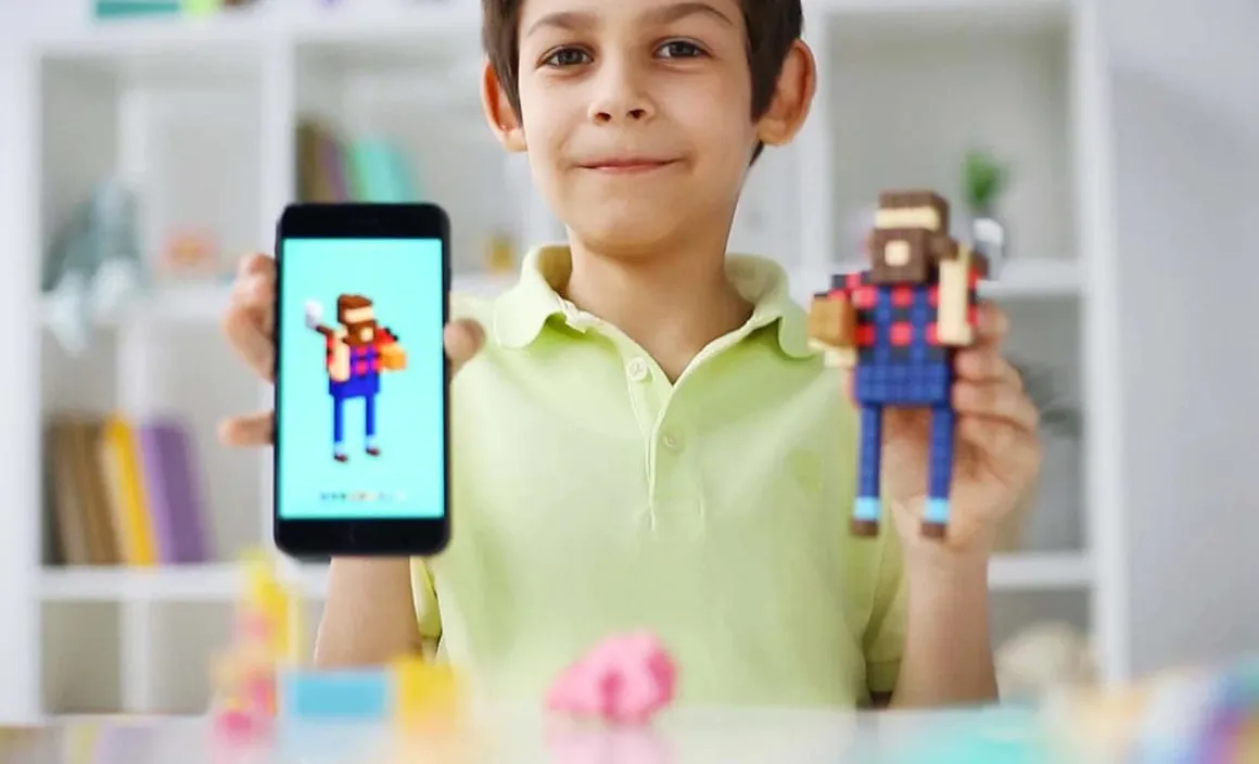 Ukidz PIXIO Happy Family - 88 Magnetic Blocks in 7 Colors