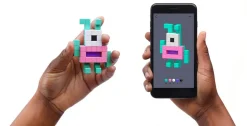 Ukidz PIXIO Mini Monster Gatez - 22 Magnetic Blocks in 3 Colors